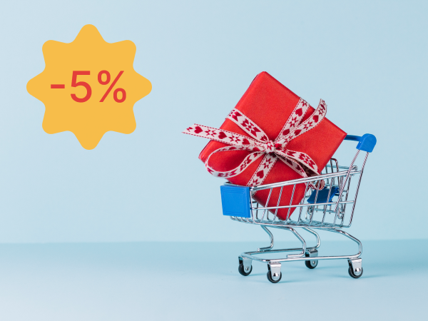 Как установить скидку 5% на весь чек при покупке от 300 000 сумов